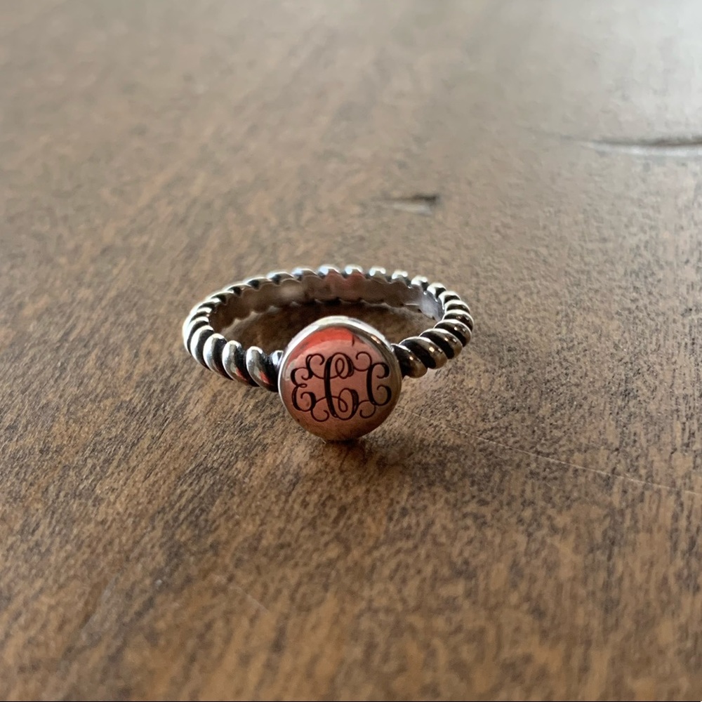 Monogram James Avery Ring (size 6) ECC